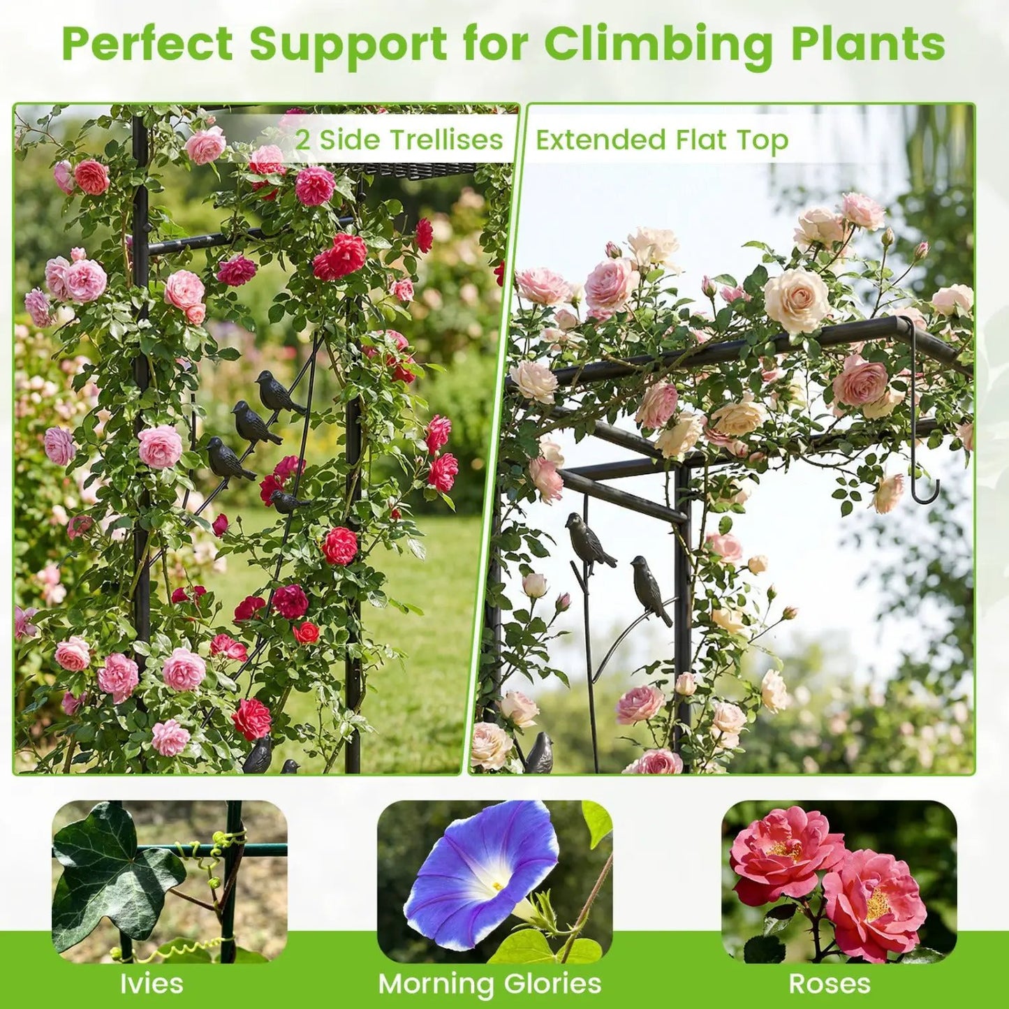 Garden Arbor Bird Feeding Station 84 Inch