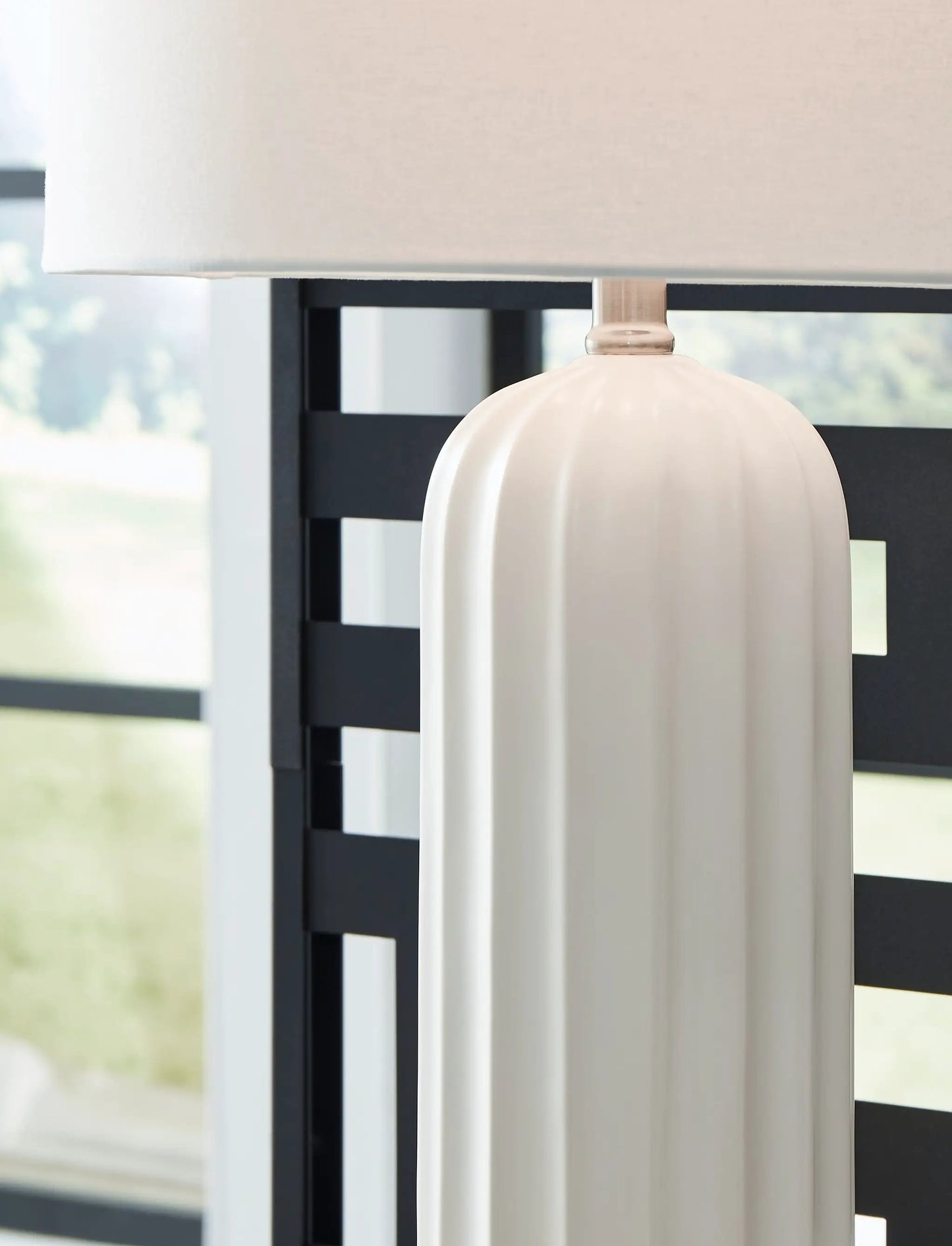 Clarkland Ceramic Table Lamp Set of Two White