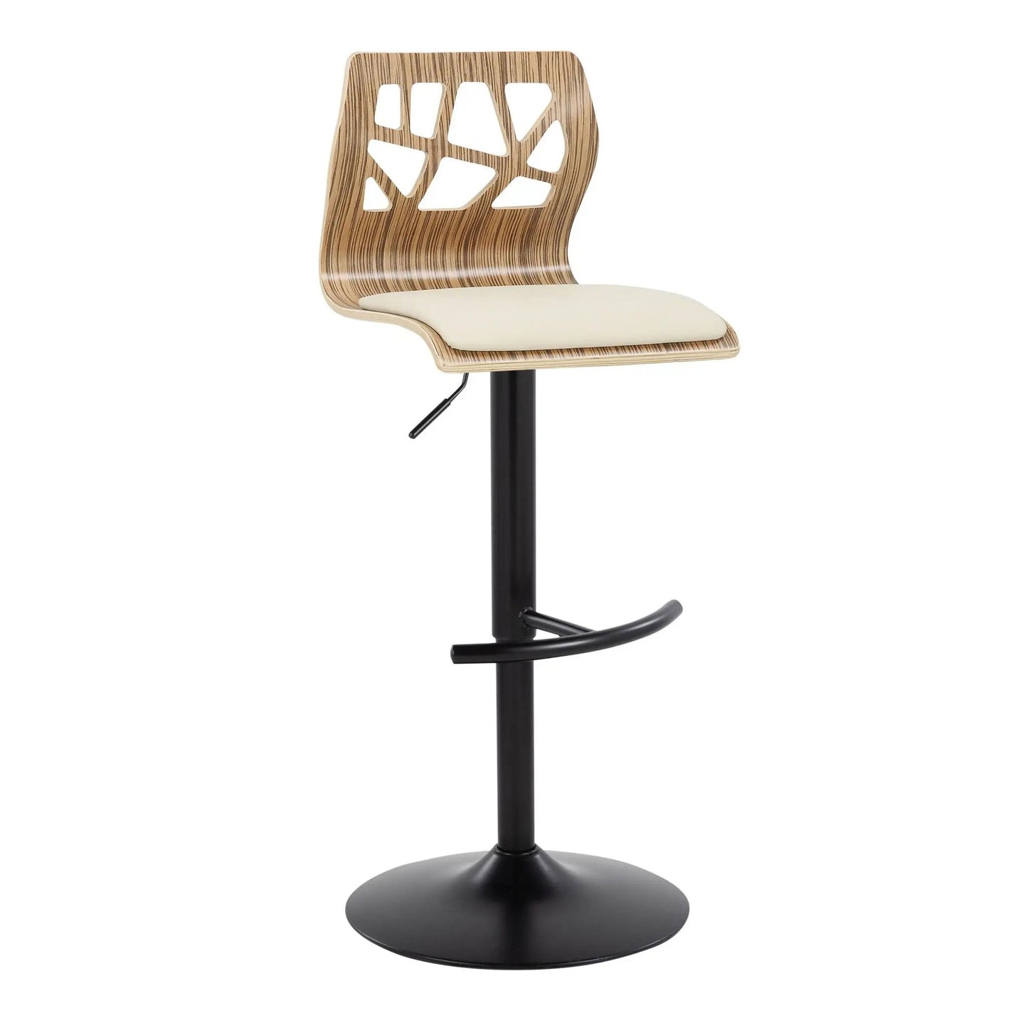 Folia Adjustable Barstool With Swivel Footrest