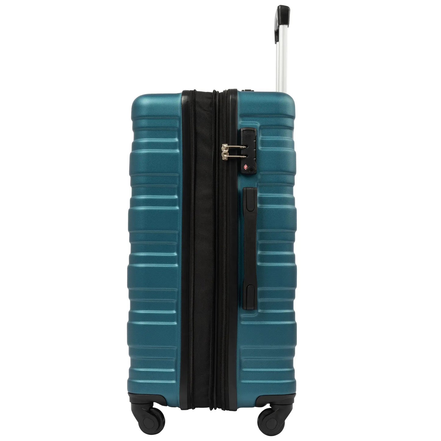 3-piece navy ABS spinner luggage set with TSA lock and spinner wheels on Tampa Home & Garden Store
