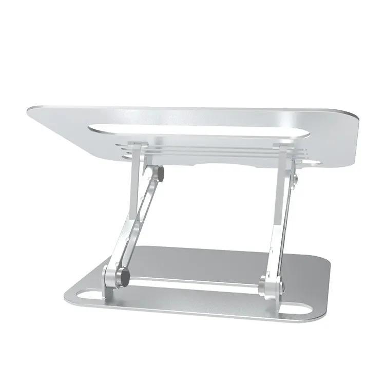 Foldable laptop cooling stand and bracket in silver metal by VIP with adjustable arms on Tampa Home & Garden Store