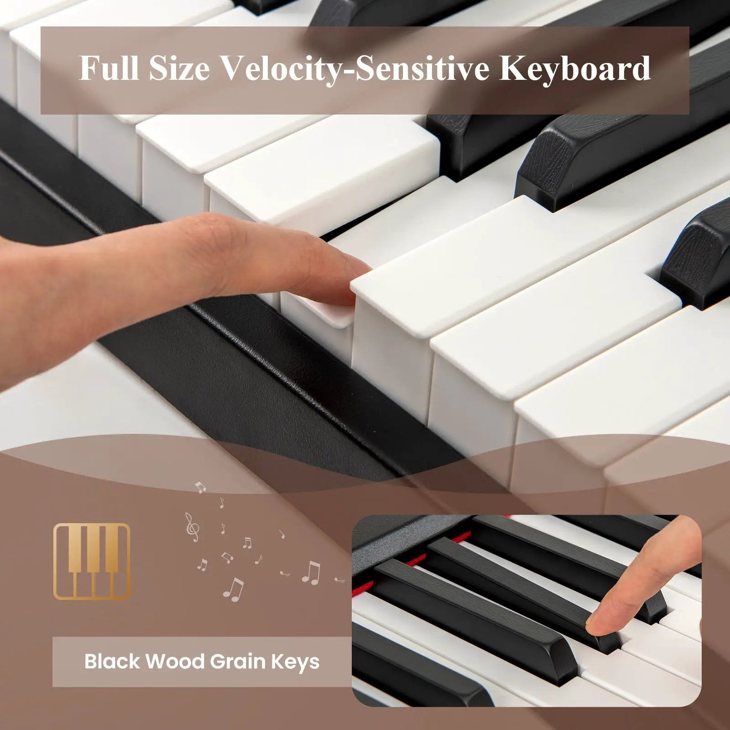 88-key velocity-sensitive digital piano keyboard in black by DirectDeals with Dream Audio on Tampa Home & Garden Store