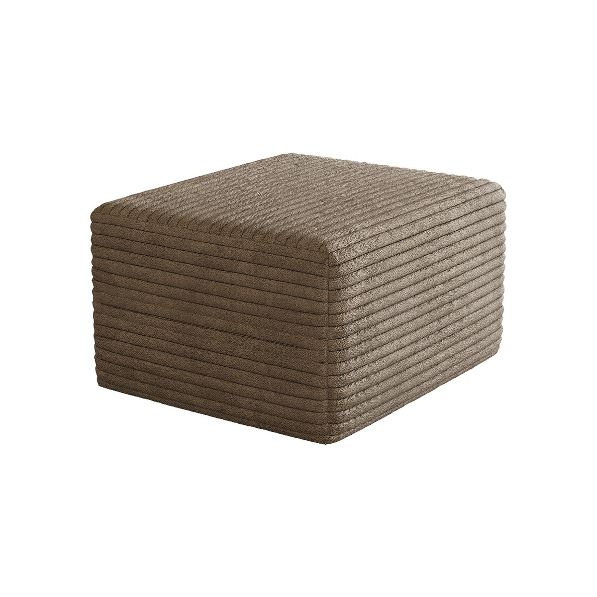 Plush Corduroy Sofa Ottoman and No Assembly