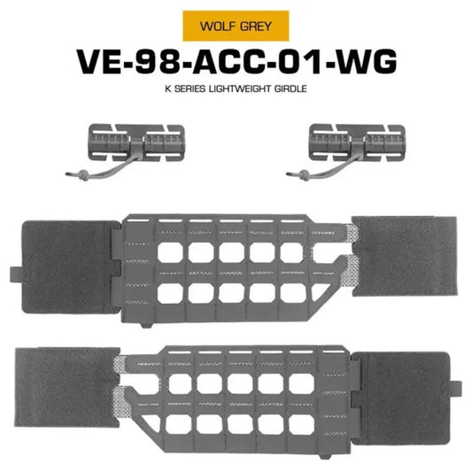 KZ Hunting Vest Plate Carrier with Belt MOLLE wolf grey, two airsoft panels VIP Digital Presence on Tampa Home & Garden Store