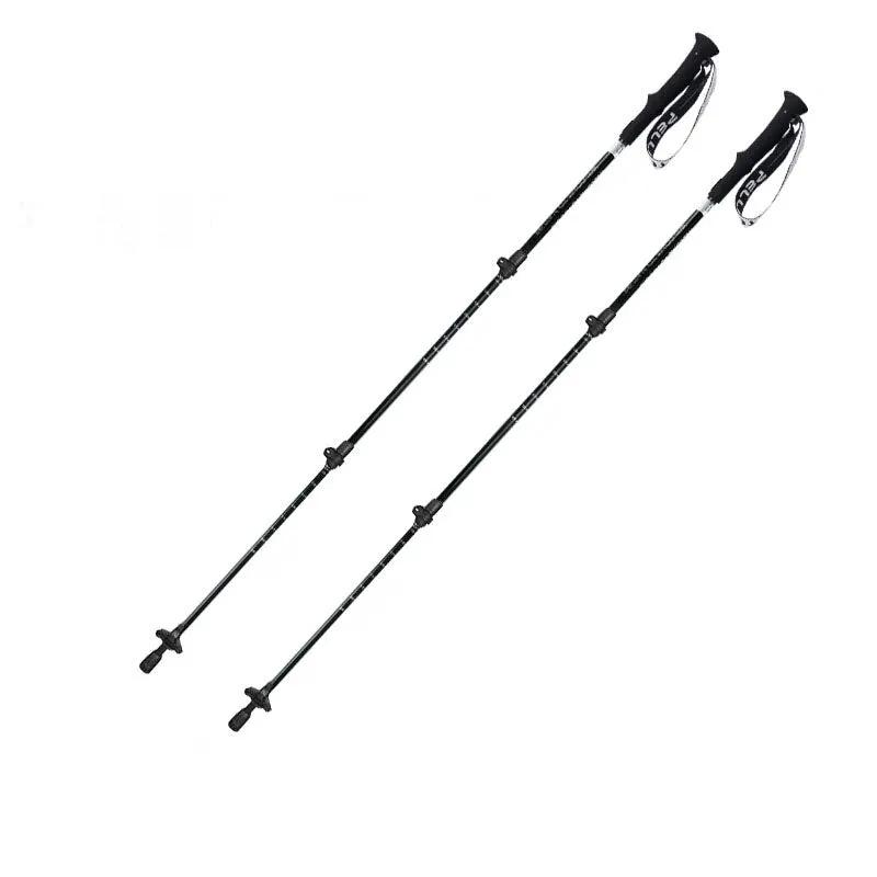 Climbing carbon fiber hiking poles black with grips and straps, 2-pack VIP Digital Presence on Tampa Home & Garden Store
