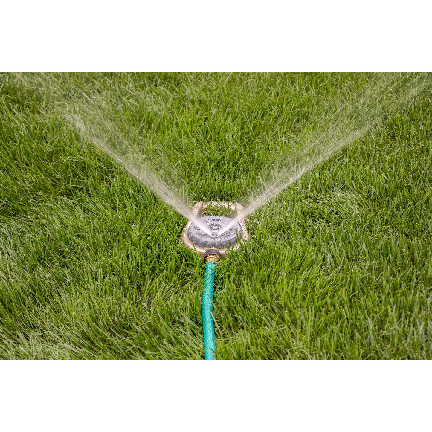 Metal 8-Pattern Lawn Sprinkler on Weighted Base by Orbit Irrigation, hose-end sprinkler on Tampa Home & Garden Store