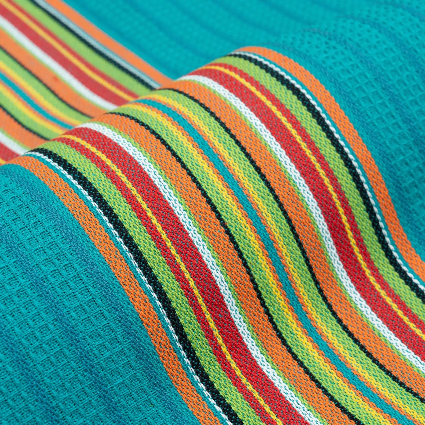 Salsa Stripe Kitchen Towels 28x16, 6-pack cotton Organic Cotton Mart, colorful stripes on Tampa Home & Garden Store