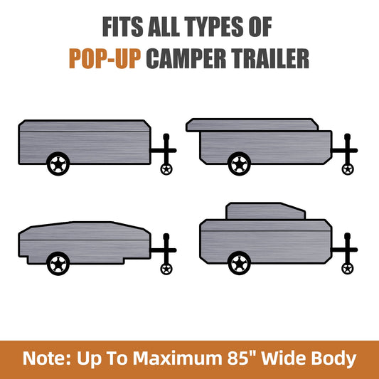 DikaSun 7-Layer Pop-Up Camper Cover, breathable UV resistant windproof RV cover, 4 campers on Tampa Home & Garden Store