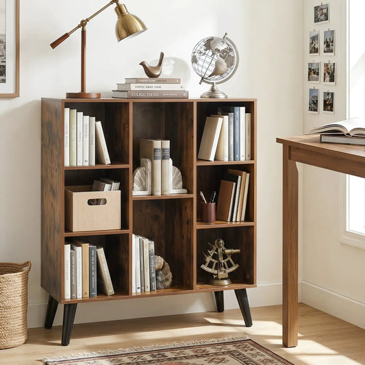 8-Cube Bookcase with Raised Legs in rustic brown by DirectDeals on Tampa Home & Garden Store