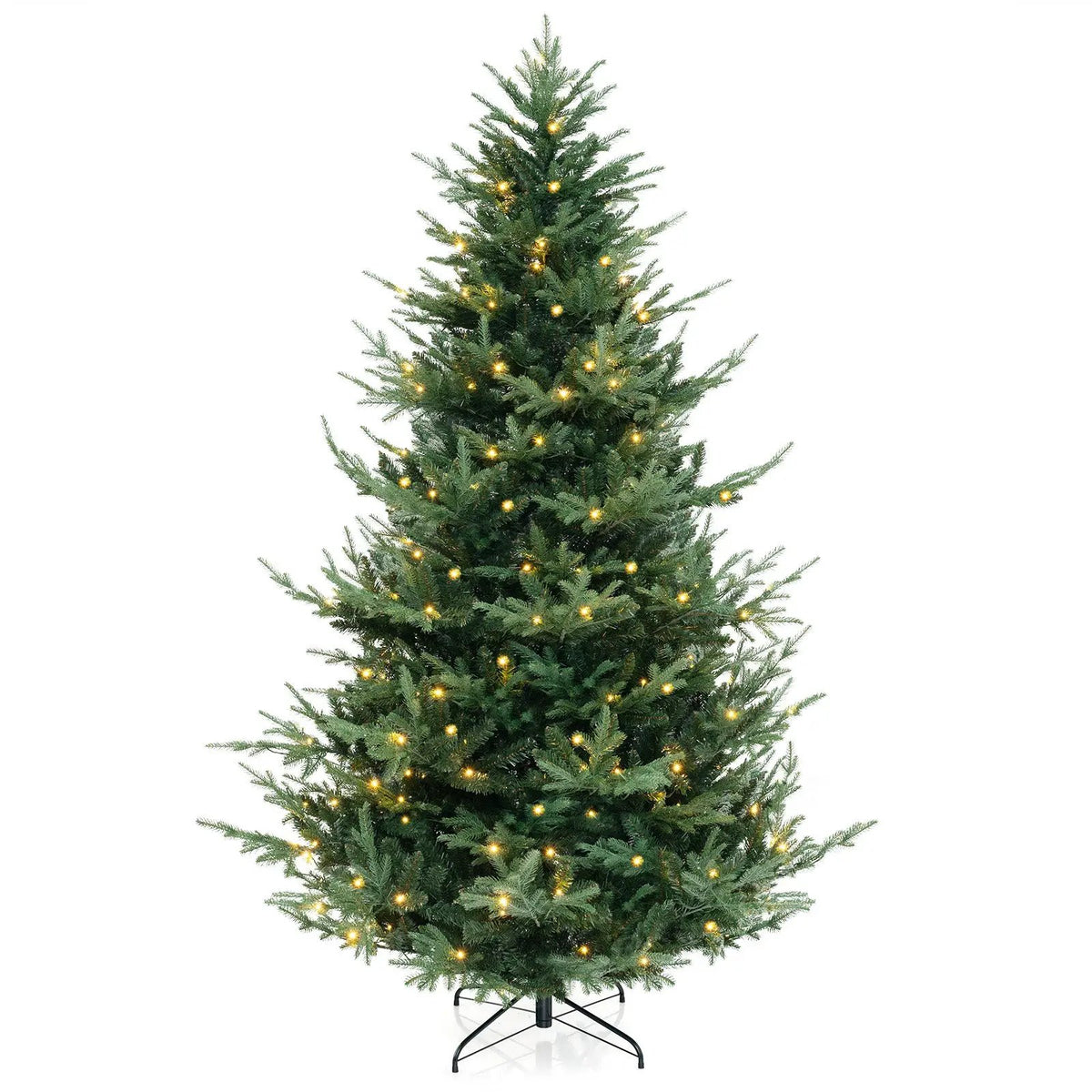 6 ft pre-lit hinged artificial Xmas tree with 778 tips, dense green branches on Tampa Home & Garden Store