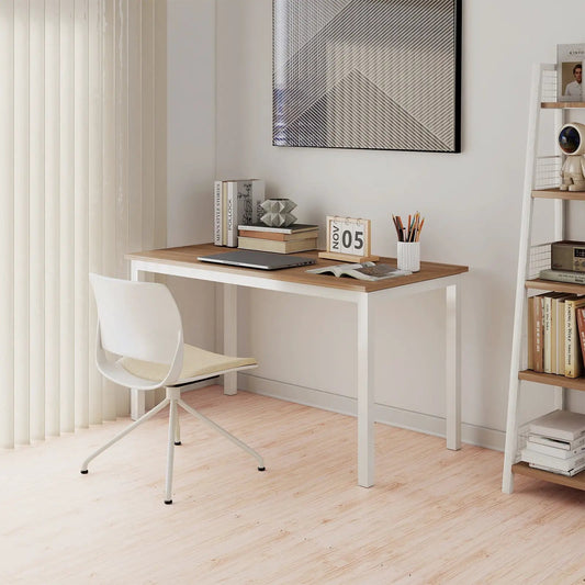 8-piece EVA foam floor tiles with wood texture for floor protection in a modern home office on Tampa Home & Garden Store