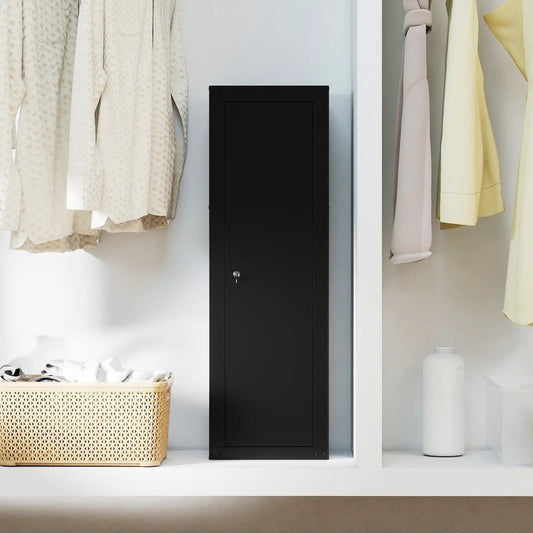 Large 8 Rifle Safe Gun Cabinet with Storage Shelf black finish in closet DirectDeals on Tampa Home & Garden Store