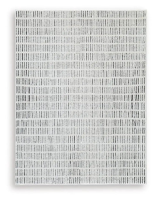 Turinwith rug, cream with black dotted linear pattern, area rug by Unique Piece Furniture on Tampa Home & Garden Store