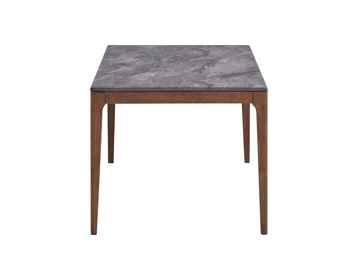 Bevis Engineered Stone Top Dining Table Walnut with wooden legs by HouseOfZazla on Tampa Home & Garden Store