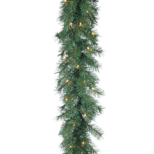 9'x10" Aspen Spruce Garland - Clear Lights - Tampa Home & Garden Store