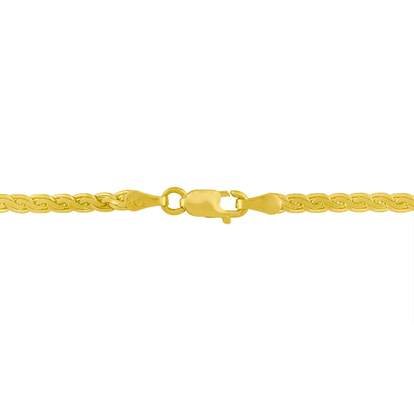 14K gold chain necklace with lobster clasp, thick yellow-gold curb-link design on Tampa Home & Garden Store