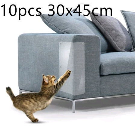 Cat Claw Protector Sofa Pads clear protective arm shield for pets 10pcs 30x45cm on Tampa Home & Garden Store