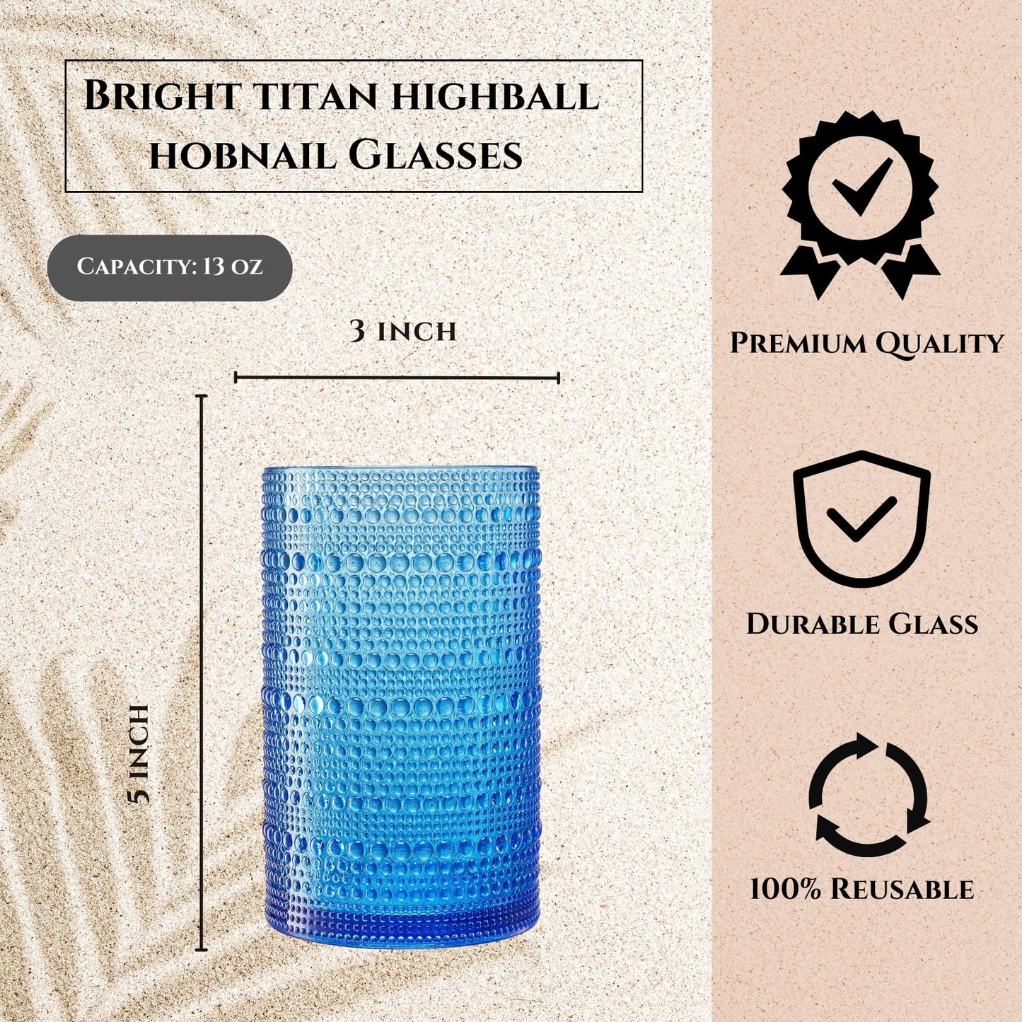 Madrid Acrylic Highball Glasses Set of 6