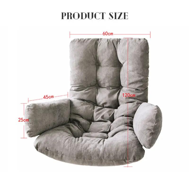 Grey plush lounge chair with tufted back and padded arms, dimensions 60x120cm on Tampa Home & Garden Store