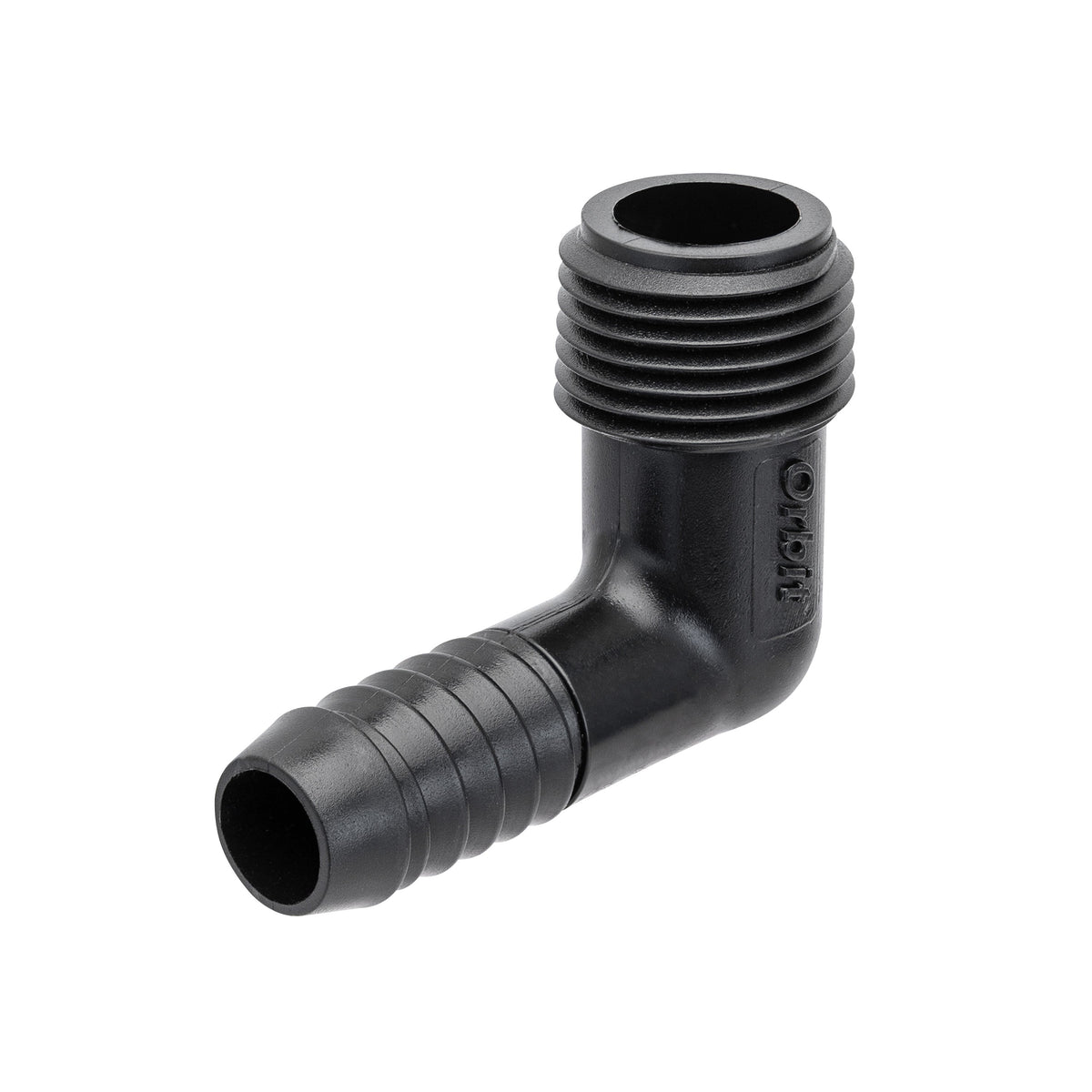 Orbit Blu-Lock saddle with 1/2in barb adapter, 1in irrigation connector, black plastic, 2-pack on Tampa Home & Garden Store