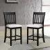 Casual black rubberwood dining chairs pair, kitchen & dining room chairs, VIP Digital Presence on Tampa Home & Garden Store