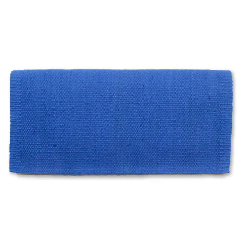 Saddle blanket Mayatex San Juan solid periwinkle blue New Zealand wool 36x34 on Tampa Home & Garden Store