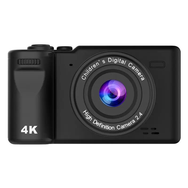 1080p kids' digital camera with 8x zoom, black compact body and front lens ring 4K label on Tampa Home & Garden Store