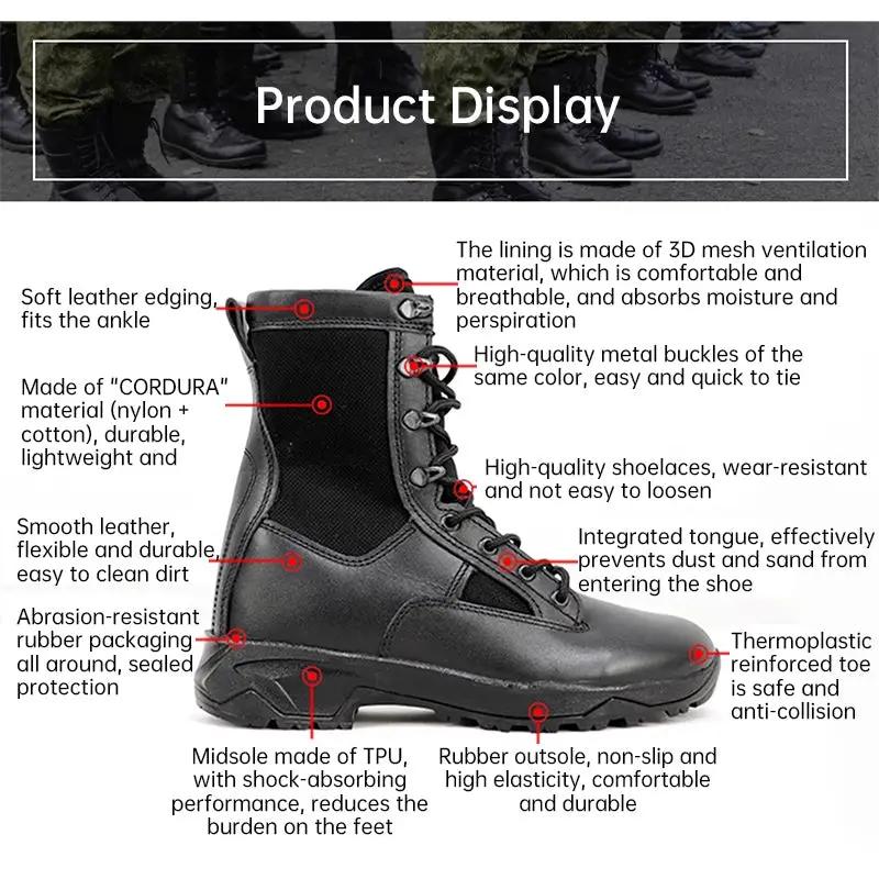 Original Russian VKBO 2.0 Thermal Zone Boots, black leather with CORDURA fabric, rugged outsole on Tampa Home & Garden Store