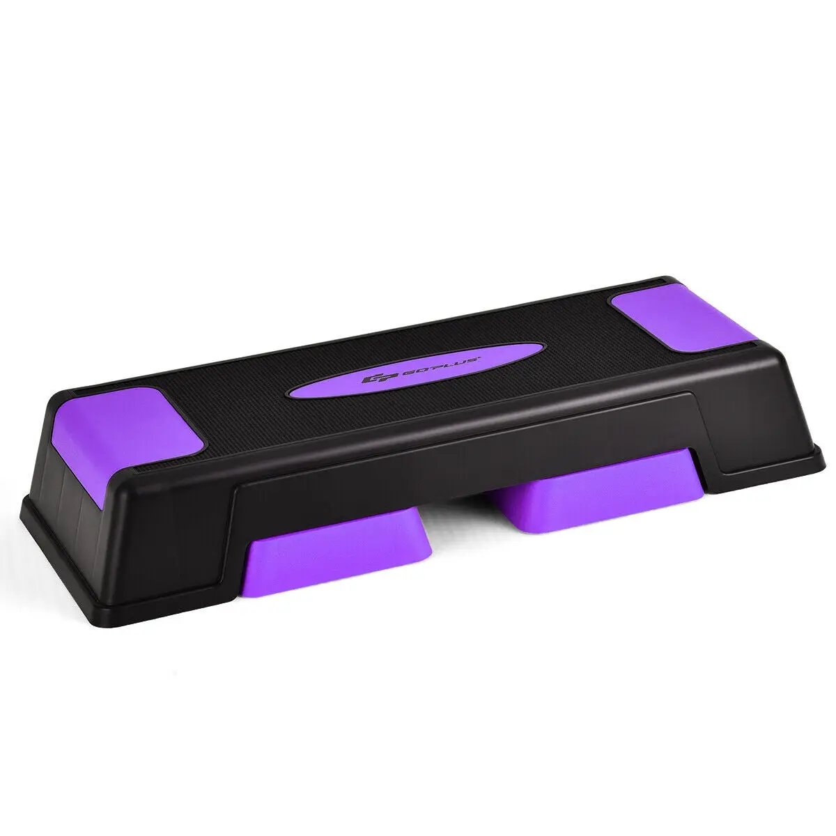 Aerobic stepper trainer with adjustable height black purple accents non-slip surface DirectDeals on Tampa Home & Garden Store