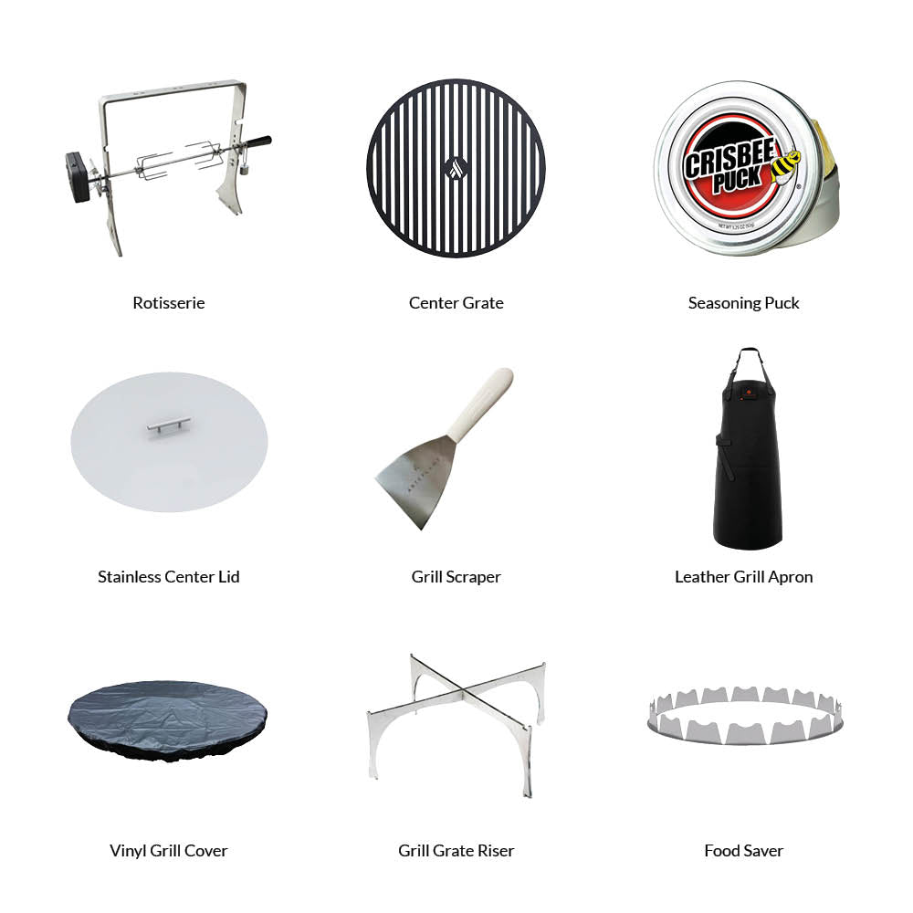 Arteflame One XL 30" Flat Top Charcoal Grill Griddle Combo