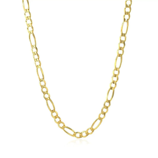 3.8mm 14k yellow gold solid Figaro chain necklace by Bids.com on Tampa Home & Garden Store
