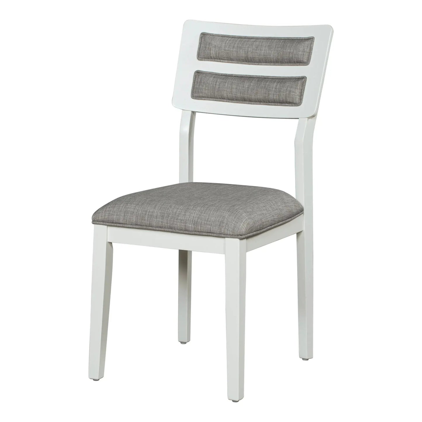 TREXM Juego de comedor de 6 piezas de estilo clásico y tradicional, incluye mesa de comedor, 4 sillas tapizadas y un banco (Blanco+Gris)