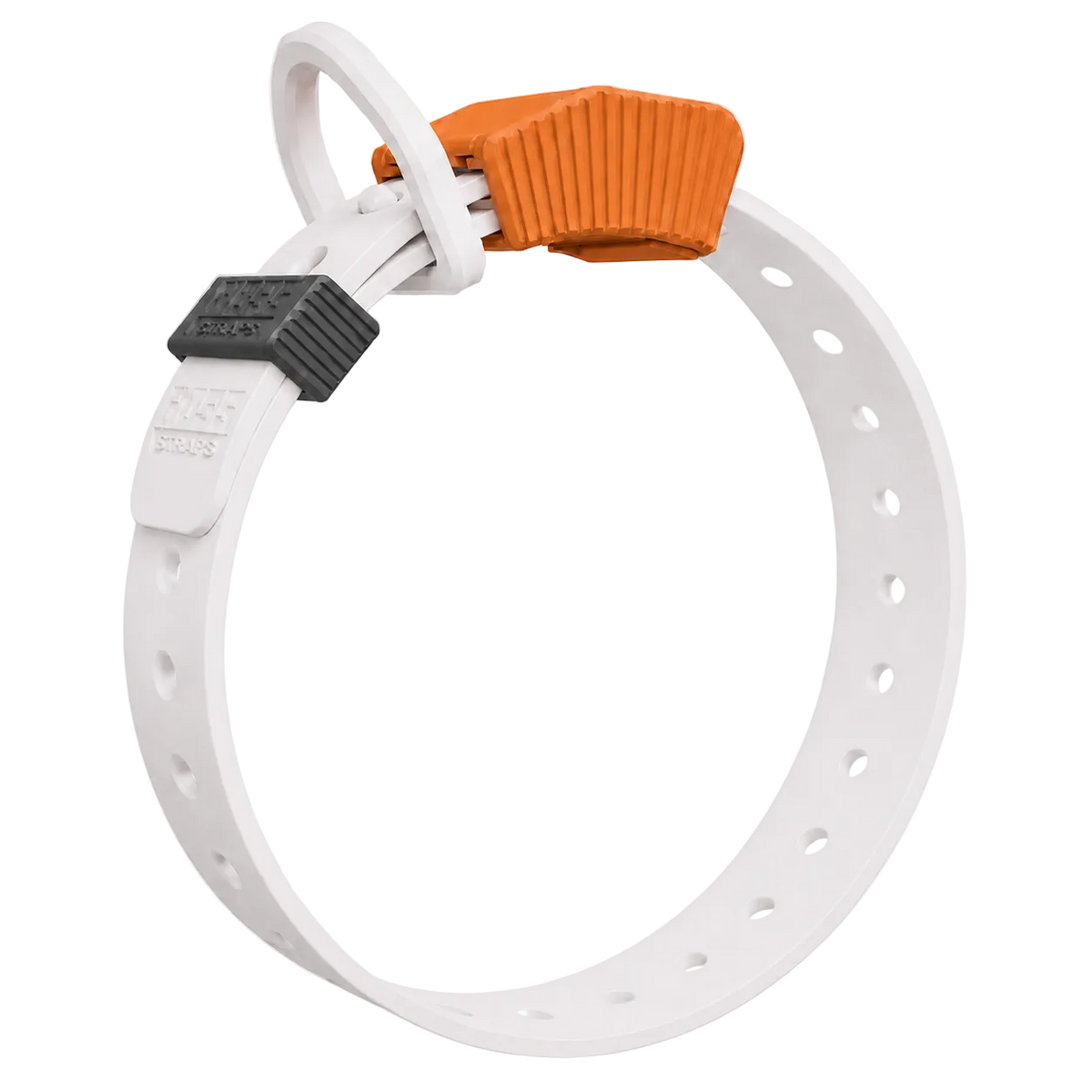 FIELD COLLAR Hoss Straps hunting dog collar, white with orange adjustable strap and black buckle on Tampa Home & Garden Store