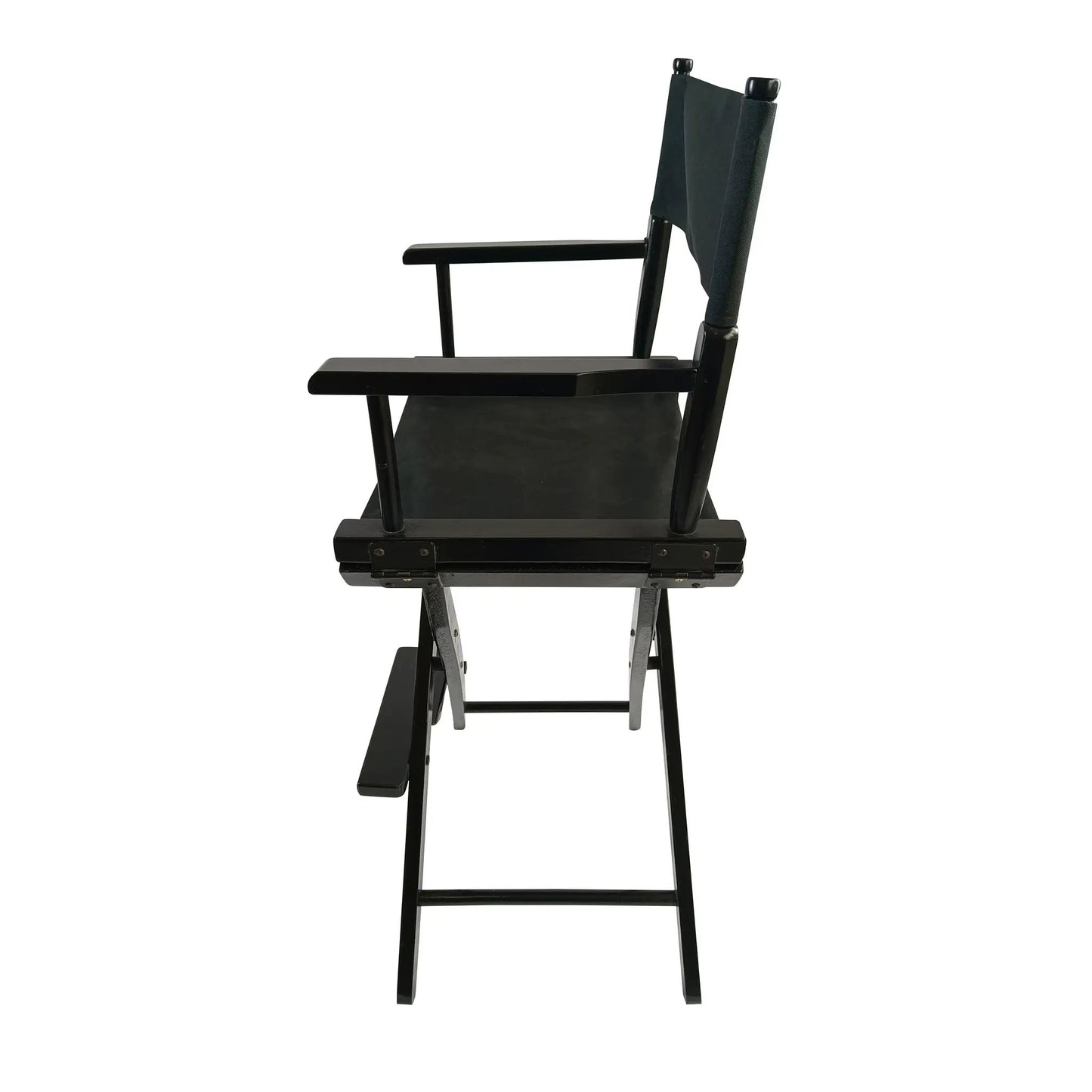 Casual Home Director Chair black frame with black canvas seat and back folding chair on Tampa Home & Garden Store