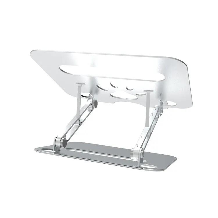 Support de refroidissement pliable pour ordinateur portable Support de tablette Support d'ordinateur portable en alliage d'aluminium