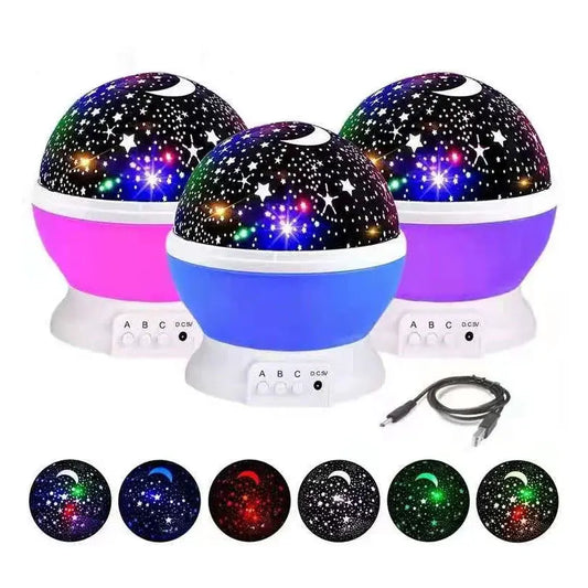 360Β° Rotating Galaxy Projector Night Light Moktan Sabai, USB cable, multi-color LED orb on Tampa Home & Garden Store