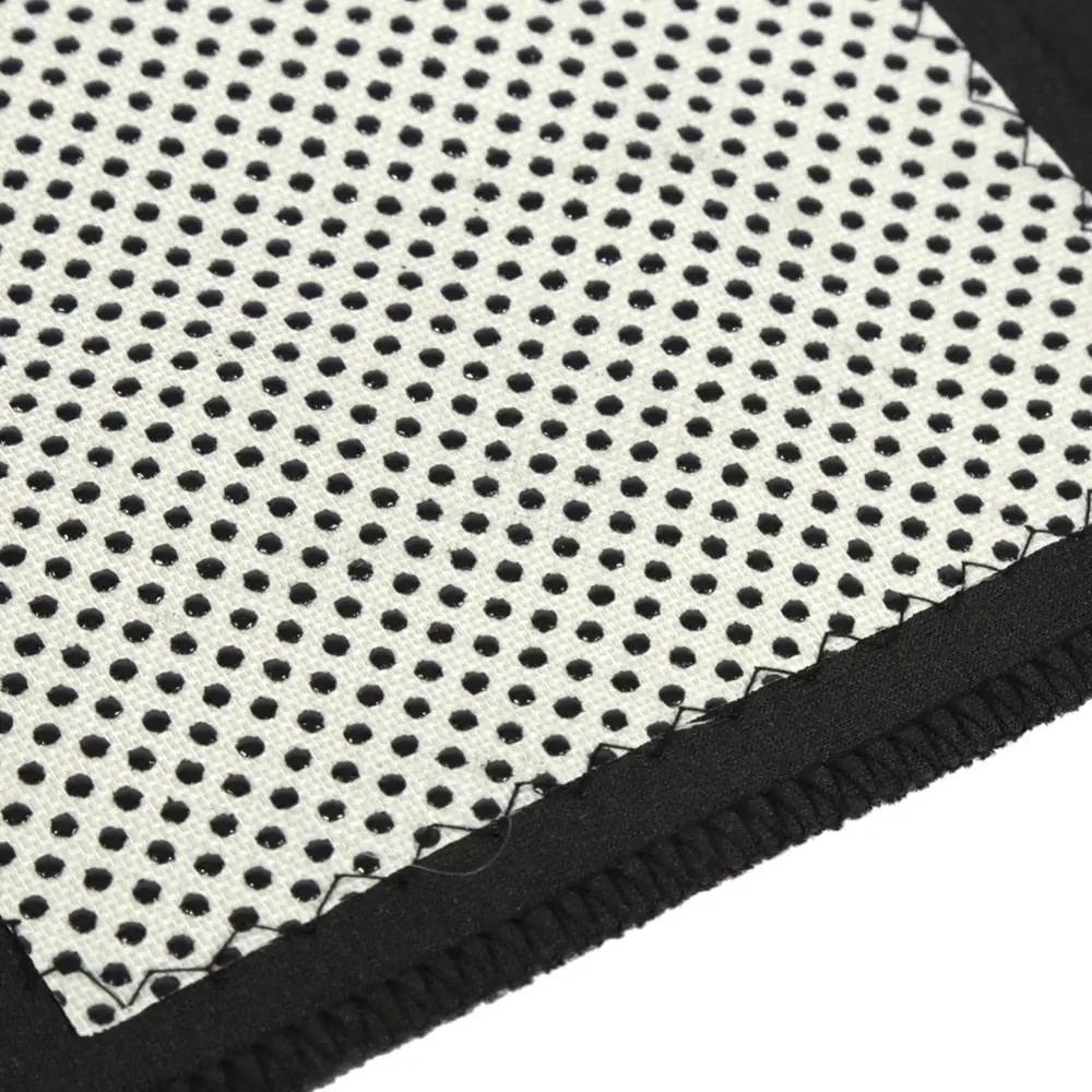 Tourmaline self heating knee pad fabric panel in white perforated mesh with black trim on Tampa Home & Garden Store