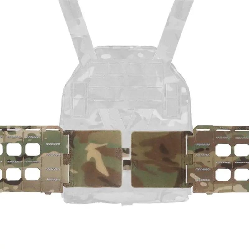 Gilet de chasse KZ - Porte-plaque en MOLLE discret, à dégagement rapide, style K Zero avec ceinture pour Airsoft.