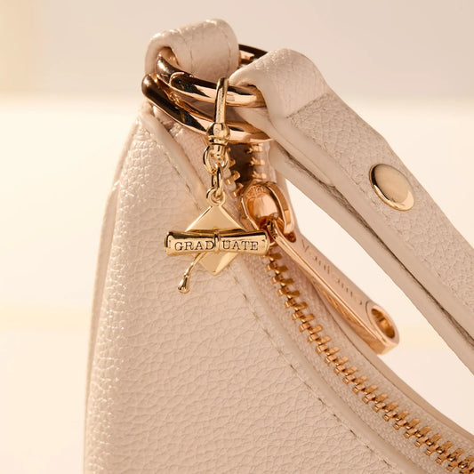 Graduation Cap Fob Clip Bag Charm by ALEX AND ANI in gold-tone metal on Tampa Home & Garden Store