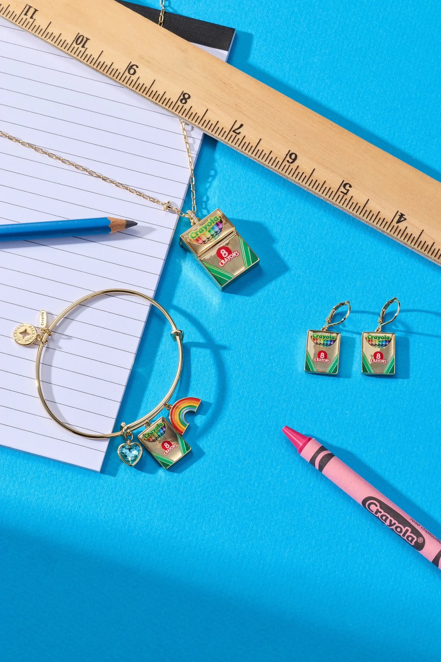 Crayon Box Earrings to Teach Is to Color Forever