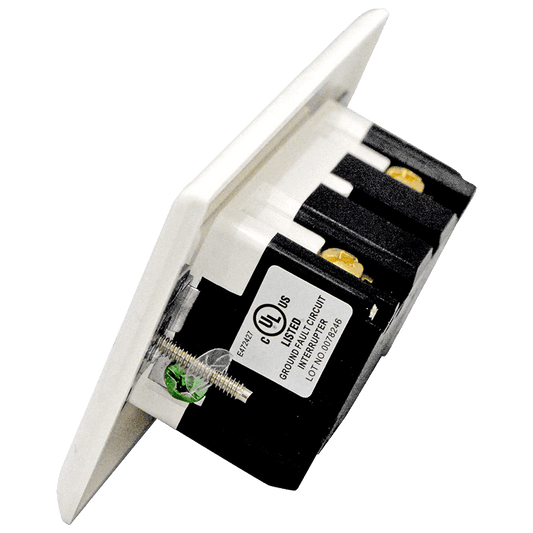 AH Lighting GFCI 15Amp Tamper Resistant - Self Test (UL943) White - Tampa soil911.com