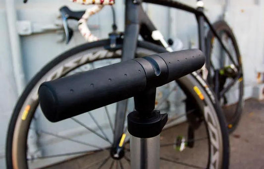 Air Handler Floor Pump black matte body for high-pressure bicycle tires with T-handle on Tampa Home & Garden Store