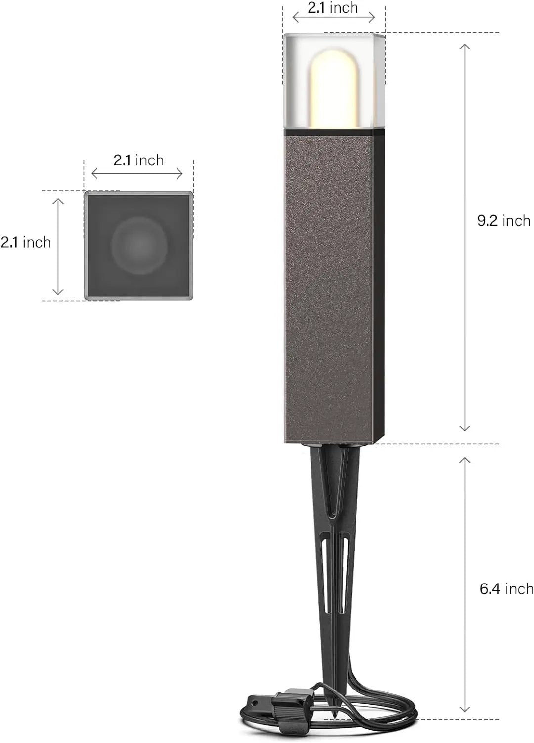 ALP51 8-pack bronze LED landscape path lights, 12V AC, 2700K, Kings Outdoor Lighting on Tampa Home & Garden Store