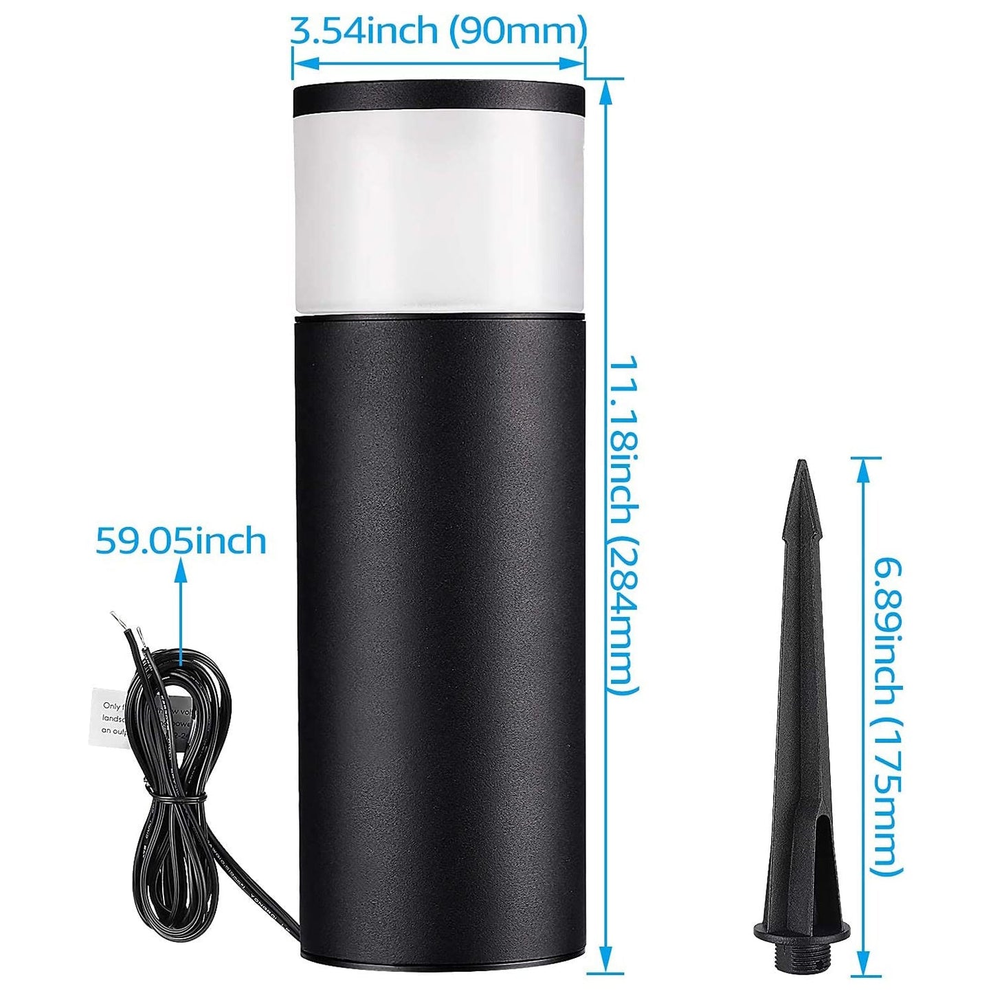 ALPR08 8-Pack RGB LED Landscape Pathway Lights Package, 4.5W Low Voltage 12V Bollard Outdoor Landscape Lighting - Tampa soil911.com