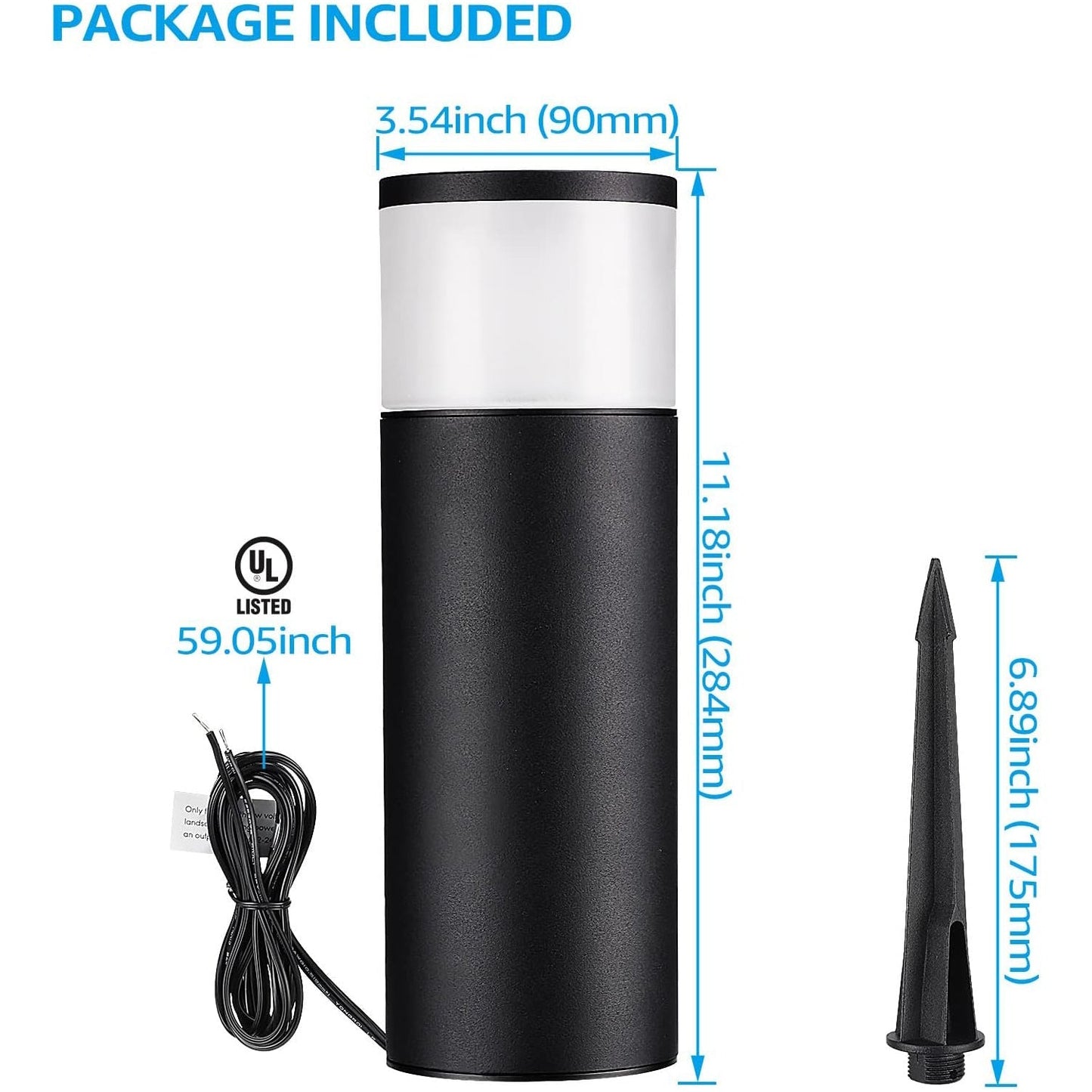 ALPR09 4-Pack RGBW Bluetooth Smart LED Landscape Pathway Lights Package, 4.5W Low Voltage 12V Bollard Outdoor Landscape Lighting - Tampa soil911.com