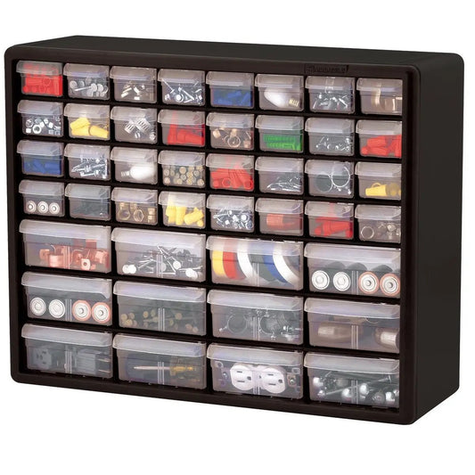 Garage Storage Cabinet With Drawers in Black with clear plastic drawers on Tampa Home & Garden Store