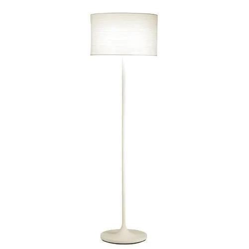 Modern Floor Lamp with White Paper Drum Shade - Tampa Home & Garden Store