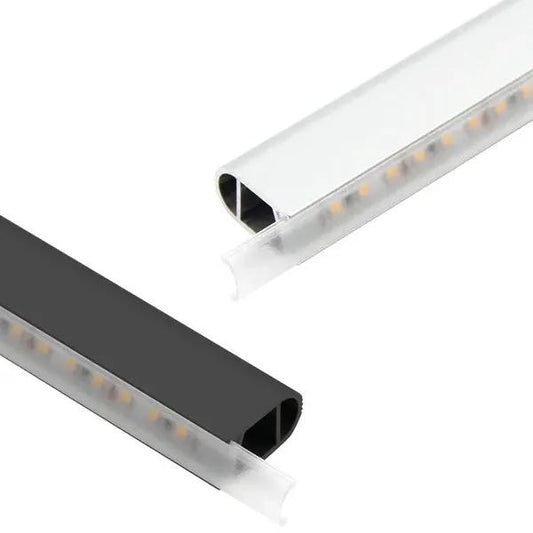 AP16F Aluminum 8 ft Oval Wardrobe Hanging Rail 10 Pack LED lighted Closet Rod Fixture - Tampa soil911.com
