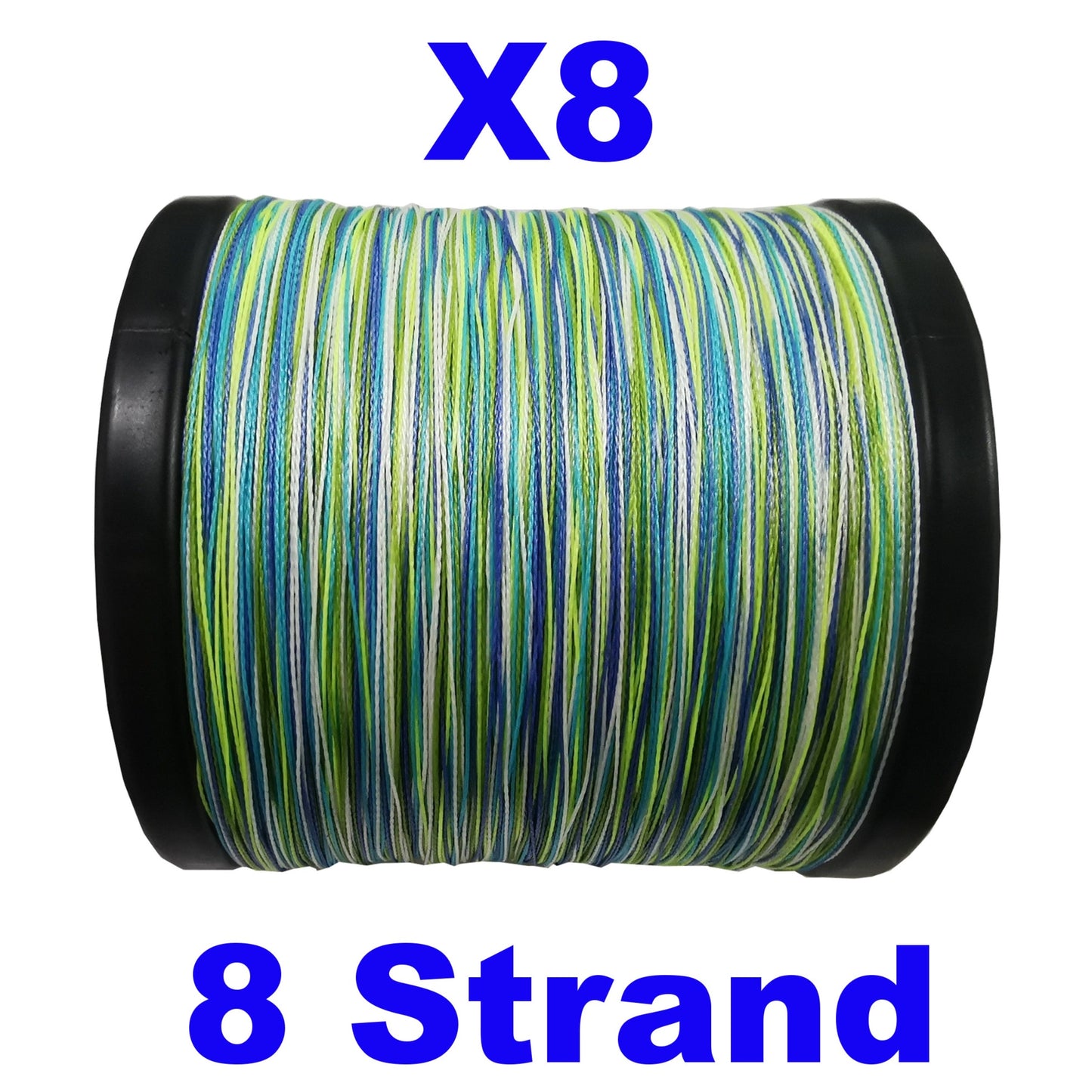Ligne de pêche tressée Reaction Tackle X8 - Aqua Camo 8 brins