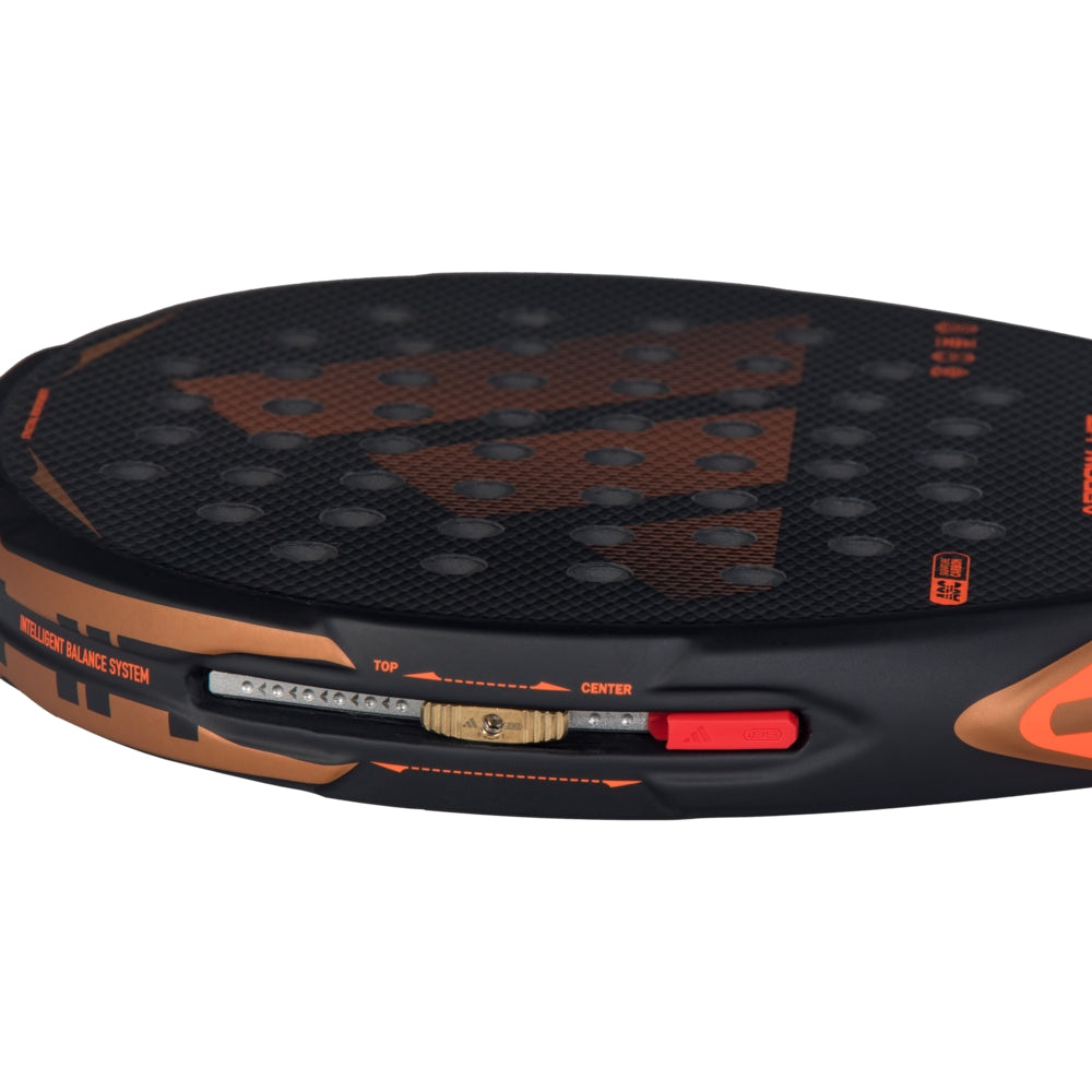 Padel racket Adidas Arrow Hit Ctrl with black orange finish and adjustable weight slider on Tampa Home & Garden Store